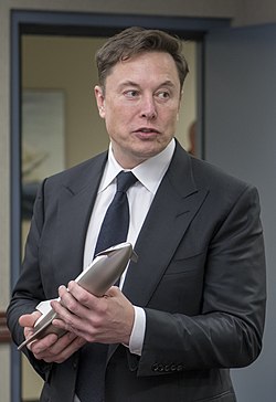 SpaceX CEO Elon Musk visits N&NC and AFSPC (190416-F-ZZ999-006) (cropped).jpg