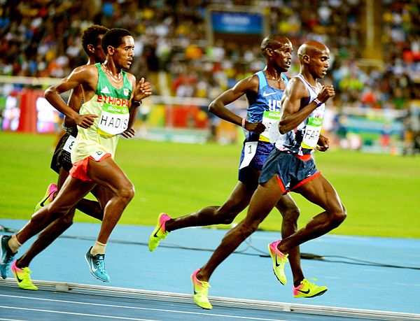 Men's 10,000m winner Mo Farah