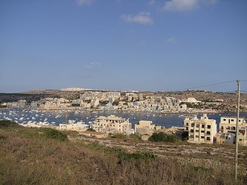 File:St Paul's Bay, Malta,.JPG