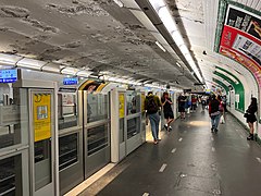 Portes palières sur les quais de la ligne 13.