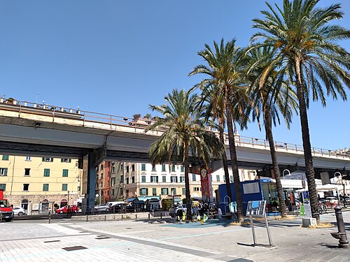 Strada statale 1 in Genova