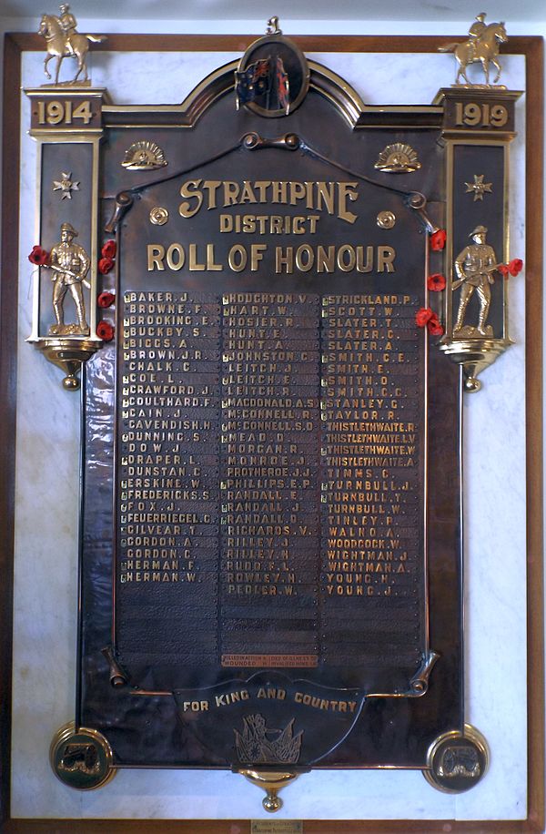 Strathpine Honour Board, 2016