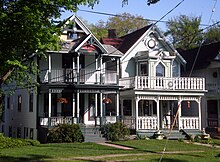 The dominant architectural style in Lily Dale dates from the 1800s. Street-Scene-Lily-Dale-NY.jpg