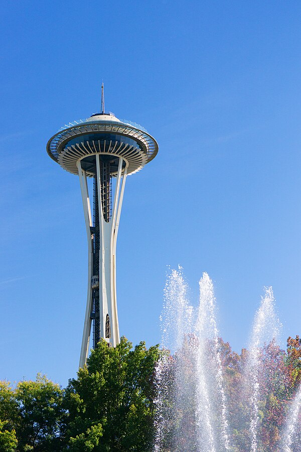 Space Needle and International Fountain, Seattle Center