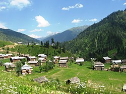 Villaggio Taobat, Valle del Neelum, Kashmir