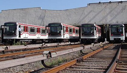 Модернизированные поезда 81-717М/714М в депо