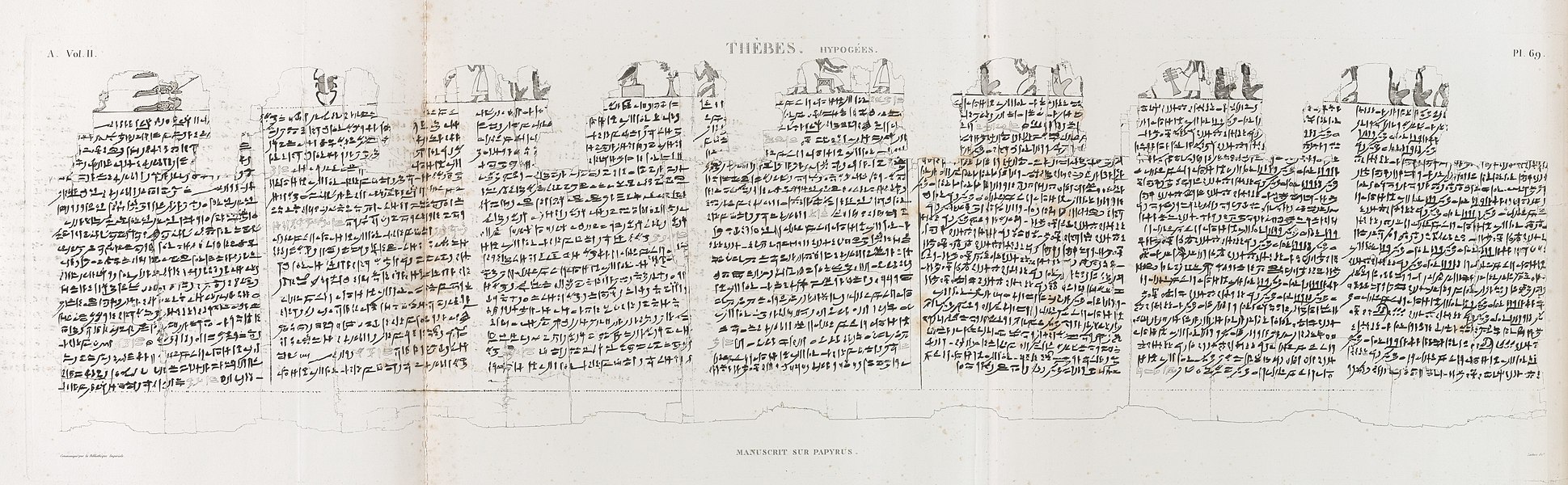 Pl.69 - Manuscrit sur papyrus