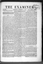 Thumbnail for File:The Examiner 1858-11-06- Iss 2649 (IA sim examiner-a-weekly-paper-on-politics-literature-music 1858-11-06 2649).pdf