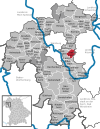 Lage der Gemeinde Theilheim im Landkreis Würzburg