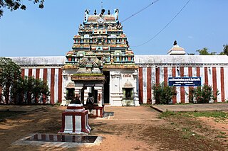 <span class="mw-page-title-main">Vilwaneswarar Temple</span> Hindu temple in Thiruvaikavur, Tamil Nadu, India