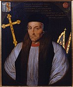 This image features Archbishop Arundel (Thomas Arundel) who enforced restrictions on translating the vernacular Bible. Thomas Arundel.jpg