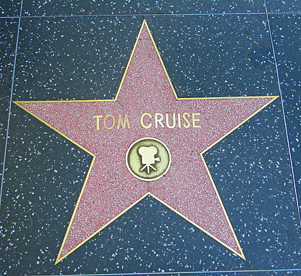 Cruise's star on the Hollywood Walk of Fame