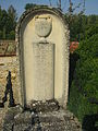Tombe de la marquise de Rothelin, duchesse de Rohan au cimetière de Blandy.