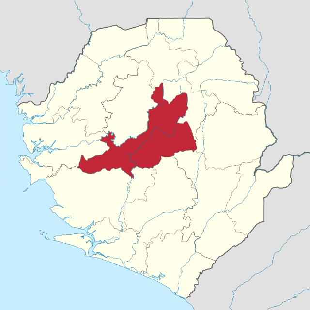 Karte Tonkolili in Sierra Leone