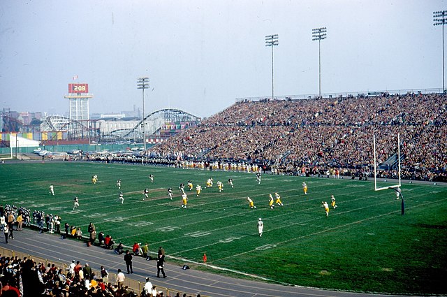 Argonauts vs Tiger-Cats at Exhibition Stadium in fall of 1971