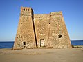 Torre de Macenas (Mojácar, España), una torre de vixilancia costera.