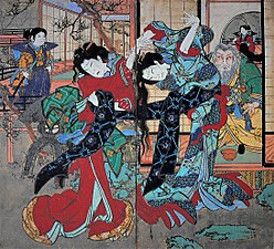 "Tosa_Scenes_of_Kabuki_by_Ekin_(Konan).jpg" by User:Maculosae tegmine lyncis