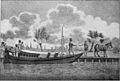 Nederlands: Trekschuit in het begin van de 19e eeuw English: A barge at the beginning of the 19th century