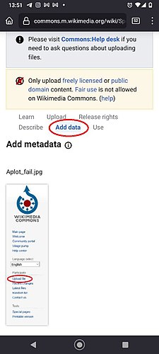 Langkah ke-5, mengisi metadata (untuk situs Wikidata) adalah opsional. Apabila Anda ragu, bisa melewati langkah ini. Klik "Skip this step" atau Lewati langkah ini.