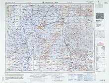 Map including Chengdu (labeled as CH'ENG-TU (walled) 成都) (AMS, 1958)