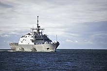 Fort Worth entering Pearl Harbor on 24 November 2014 USS Fort Worth (LCS 3) arrives to JBPHH 141124-N-WF272-002.jpg