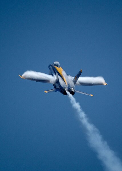 File:US Navy 040710-N-7559C-426 The U.S. Navy's flight demonstration team, solo aircraft number 6, piloted by Lt. Craig Olsonk, of Kirkland, Wash., makes a steep climb and into a series of vertical rolls.jpg