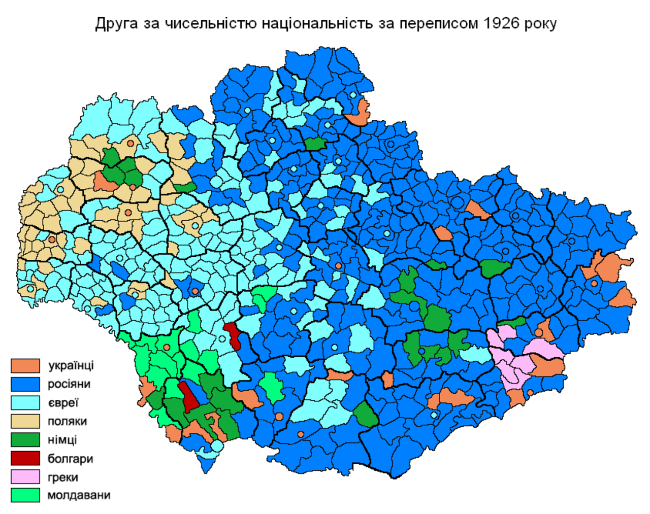 Этнос украины карта