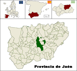 Položaj Ubede u autonomnoj zajednici Andaluziji i Španjolskoj