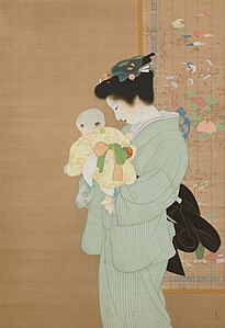 Uemura Shōen - Ama eta umea, 1934