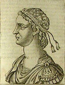 Bildo de la imperiestro Valentiniano la 3-a ankaŭ konata kiel Flavius Placidius Valentinianus