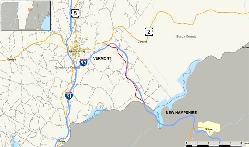 File:Vermont Route 18 Map.svg