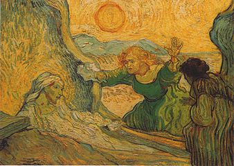 Vincent van Gogh La Résurrection de Lazare (d'après Rembrandt), 1889-1890, Musée Van-Gogh à Amsterdam.
