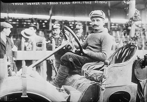 Vincenzo Trucco, driving an Isotta Fraschini, was the winner of the 1908 Targa Florio.