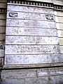 Inscription commemorating the Holocaust and the Raid of the Ghetto of Rome.