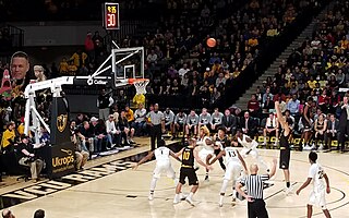 Xavier Cooks shooting a free throw against VCU (2017). WU vs VCU.jpg