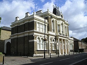 The old town hall in Orford Road