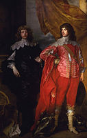 Portrait of Sir George Digby, 2nd Earl of Bristol, English Royalist politician with William Russell, 1st Duke of Bedford (War and Peace), 1637, Althorp