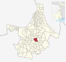 Location of Ward No. 93 in Kolkata Ward Map Ward no. 93 in Kolkata Municipal Corporation.svg