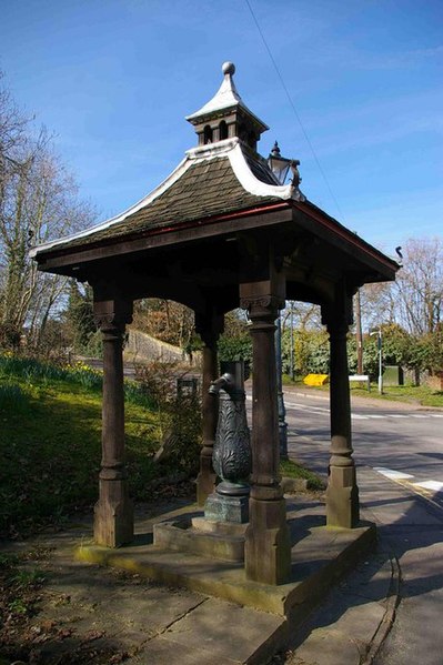 Village cast iron water pump, dating from the late 19th century