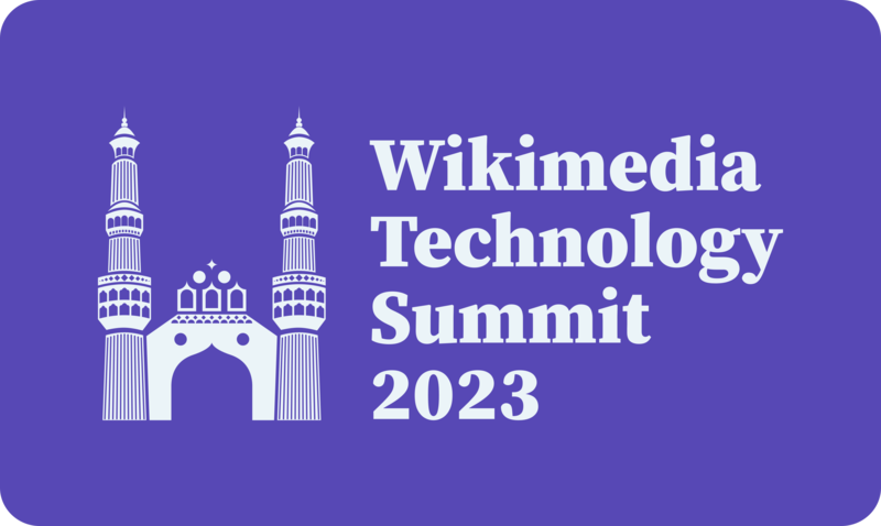 File:Wikimedia Tech Summit 2023 Logo, Dark Banner Variant, PNG.png