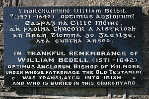 William Bedell plaque, Kilmore, County Cavan.jpg