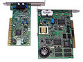 PCI Winmodem/Softmodem (зьлева) і ISA modem (справа)