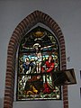 Stained-glass window in Church of the Transfiguration of Lord in Iława
