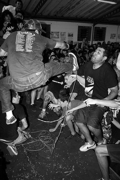 The Brazilian vegan straight edge band Point of No Return in 2006