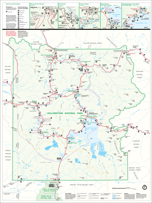 Yellowstone National Park Map