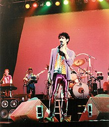 Zappa performing at the Memorial Auditorium, Buffalo, New York, 1980. The concert was released in 2007 as Buffalo. Zappa-buffalo-ny.jpg