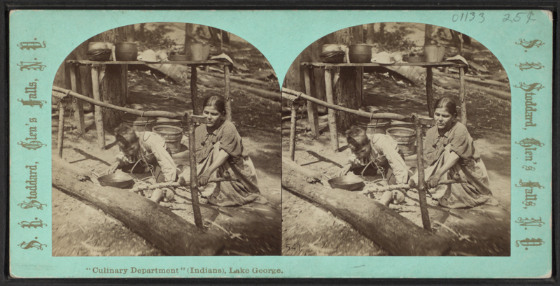 File:"Culinary Department" (Indians), Lake George, by Stoddard, Seneca Ray, 1844-1917 , 1844-1917.png