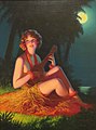 'Girl in Moonlight with Banjo Ukulele!' byEdward Mason Eggleston, 1925-30.JPG