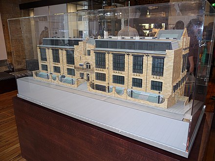 A scale model of the GSA's Mackintosh building