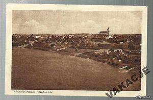 Занёманскі фарштат, 30-ыя гг. XX ст. Магчыма 1931 год, паводка на Нёмане.
